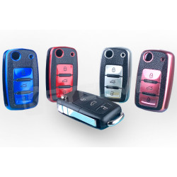 VW / SEAT / Skoda 3 Button Flip Remote TPU Key Cover