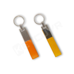 Artificial Leather KeyChain With Stitching